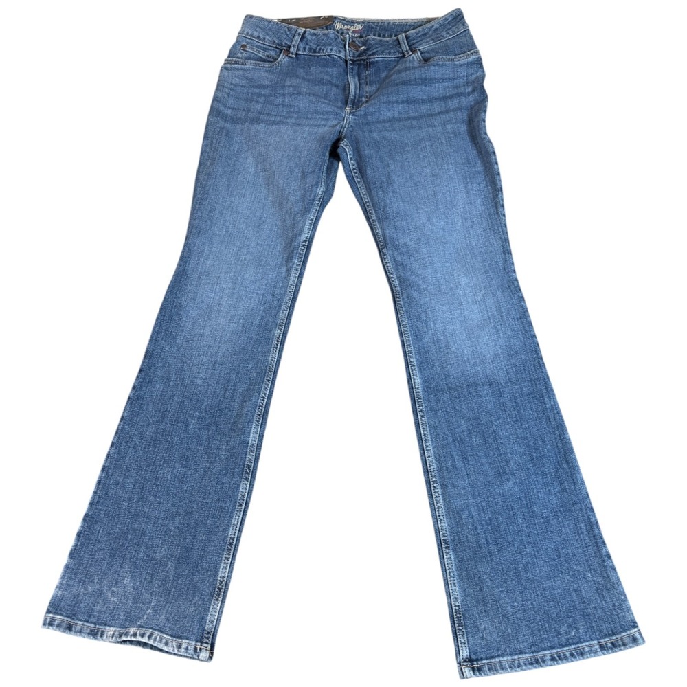 Wrangler Retro Bootcut Jeans Womens 13x36 (35x34.5) Blue Denim‎ Mid Rise Casual